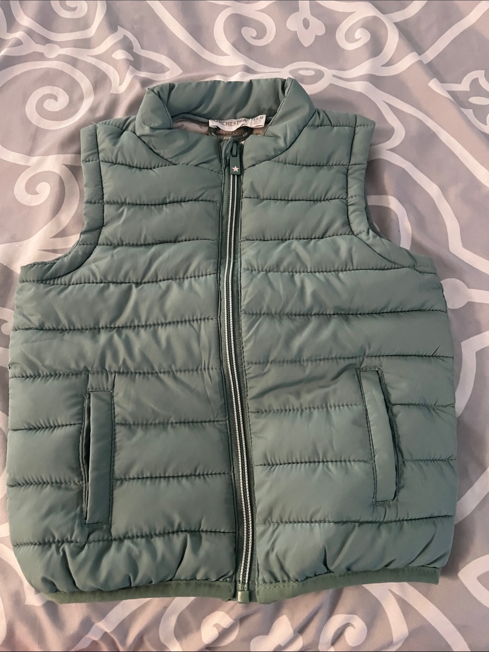 NWOT GREEN PUFFER VEST 36M